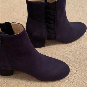 Navy blue booties